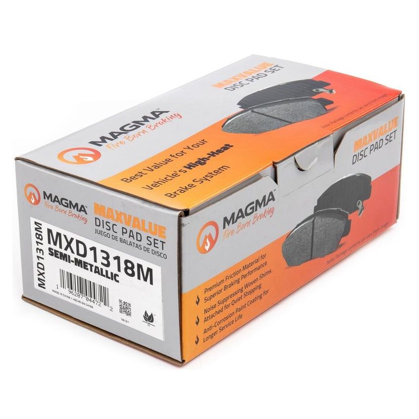 MAGMA BRAKE MXD1318M MAGMA MaxValue MXD1318M Semi-Metallic Brake Pads