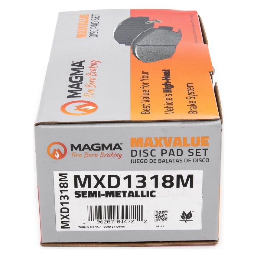 MAGMA BRAKE MXD1318M MAGMA MaxValue MXD1318M Semi-Metallic Brake Pads
