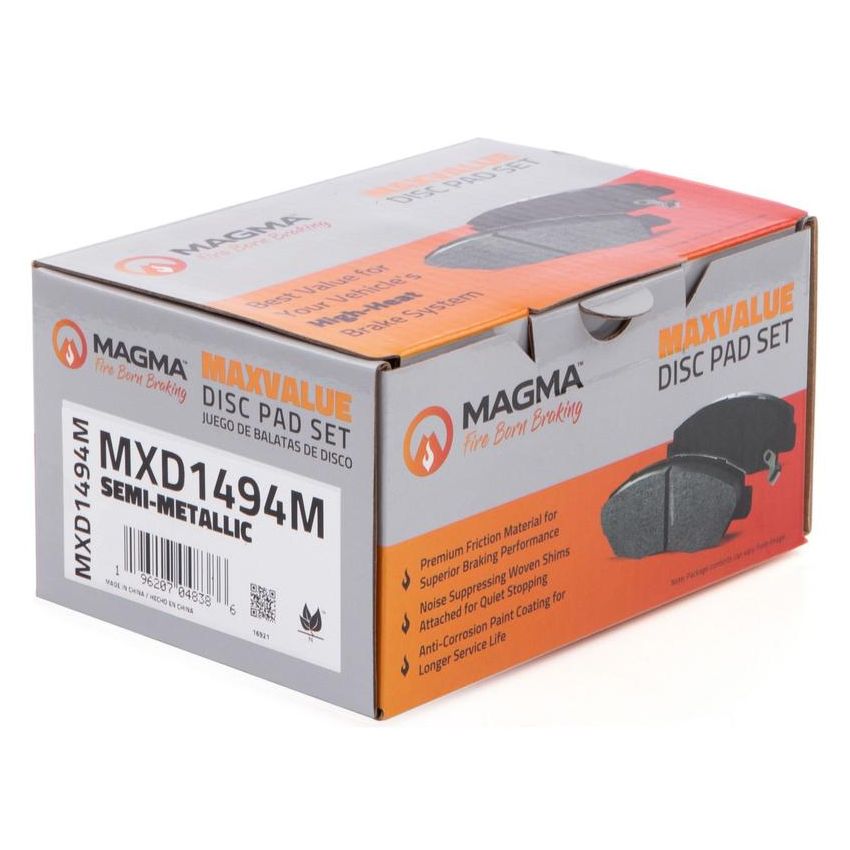 MAGMA BRAKE MXD1494M MAGMA MaxValue MXD1494M Semi-Metallic Brake Pads