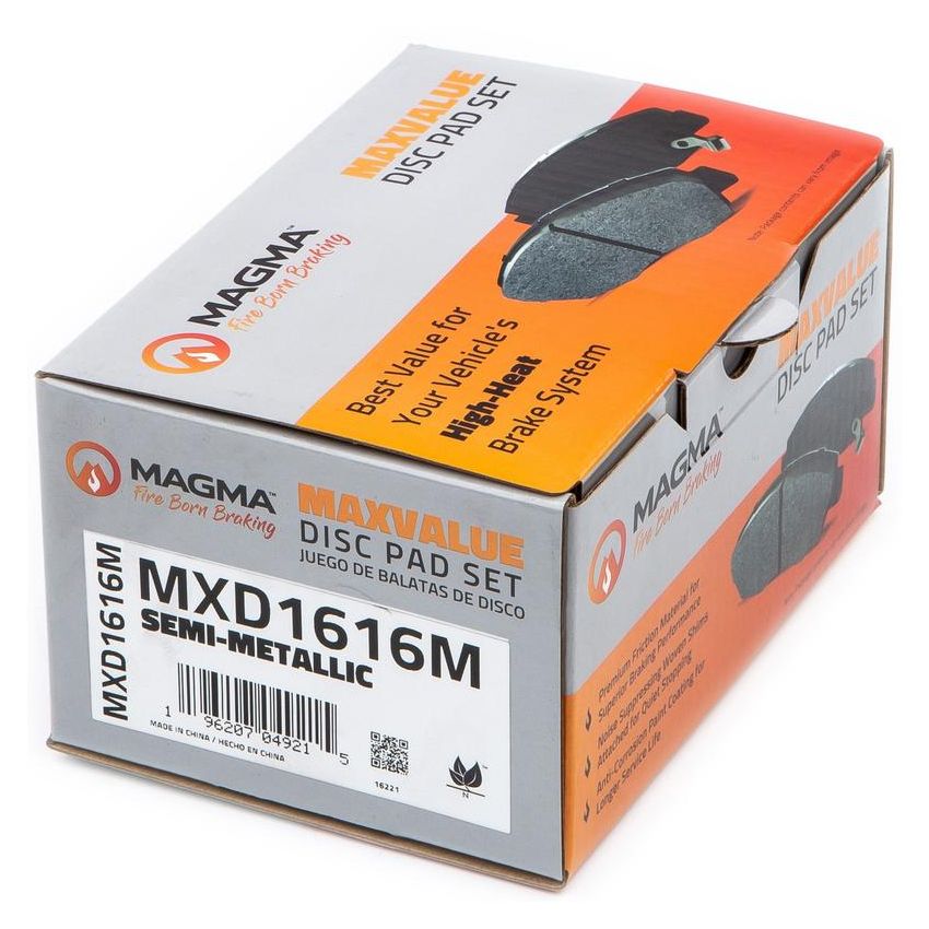 MAGMA BRAKE MXD1616M MAGMA MaxValue MXD1616M Semi-Metallic Brake Pads