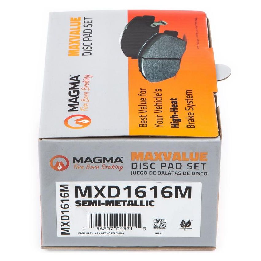 MAGMA BRAKE MXD1616M MAGMA MaxValue MXD1616M Semi-Metallic Brake Pads