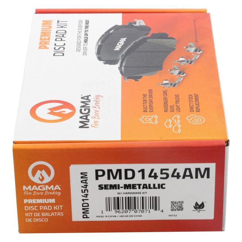 MAGMA BRAKE PMD1454AM MAGMA Premium PMD1454AM Semi-Metallic Brake Pads