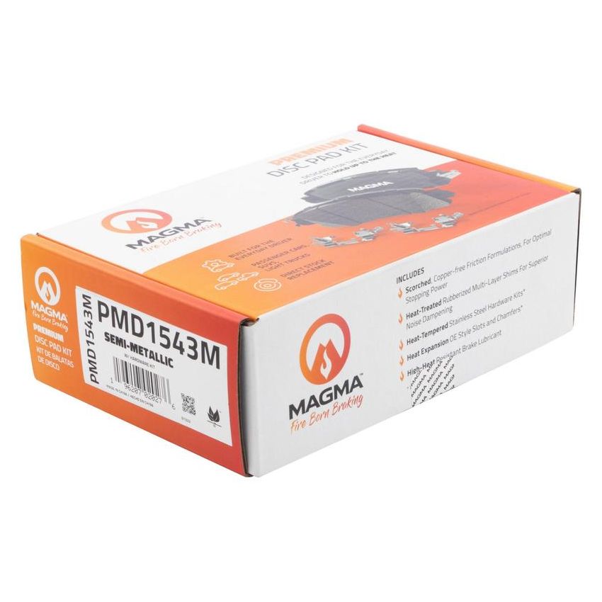 MAGMA BRAKE PMD1543M MAGMA Premium PMD1543M Semi-Metallic Brake Pads