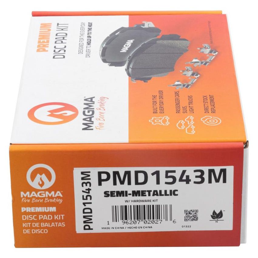 MAGMA BRAKE PMD1543M MAGMA Premium PMD1543M Semi-Metallic Brake Pads