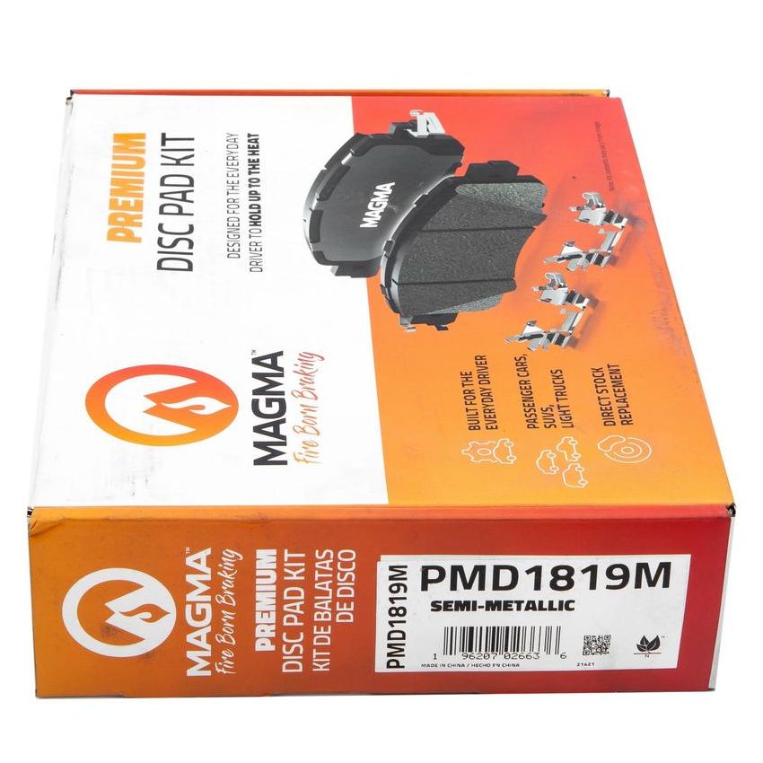 MAGMA BRAKE PMD1819M MAGMA Premium PMD1819M Semi-Metallic Brake Pads