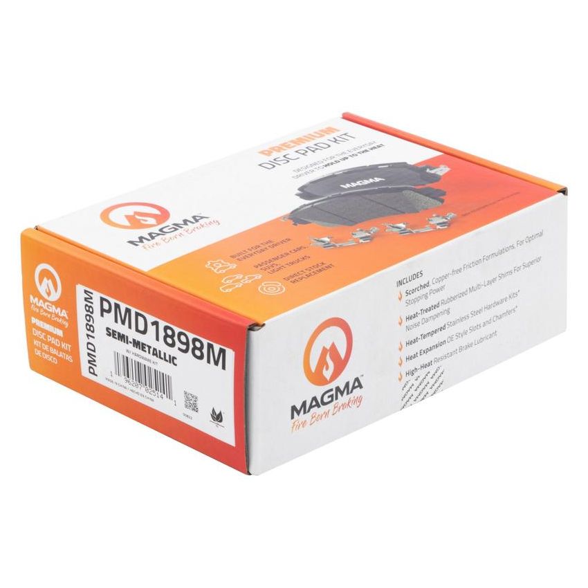 MAGMA BRAKE PMD1898M MAGMA Premium PMD1898M Semi-Metallic Brake Pads