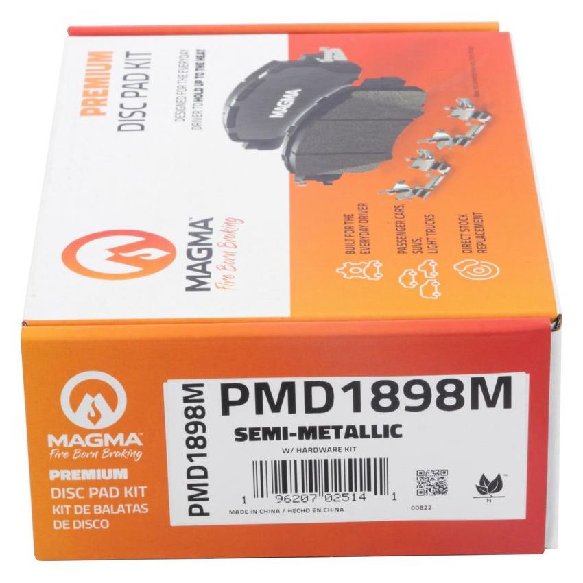 MAGMA BRAKE PMD1898M MAGMA Premium PMD1898M Semi-Metallic Brake Pads
