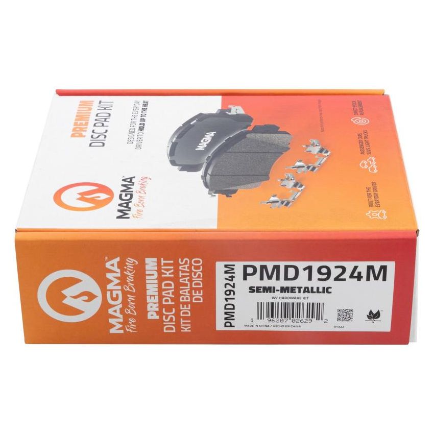 MAGMA BRAKE PMD1924M MAGMA Premium PMD1924M Semi-Metallic Brake Pads