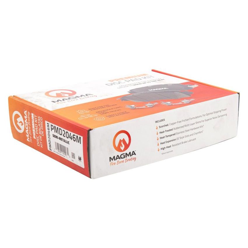 MAGMA BRAKE PMD2046M MAGMA Premium PMD2046M Semi-Metallic Brake Pads
