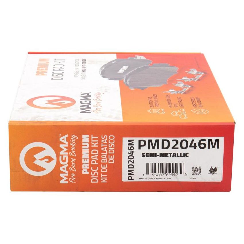MAGMA BRAKE PMD2046M MAGMA Premium PMD2046M Semi-Metallic Brake Pads