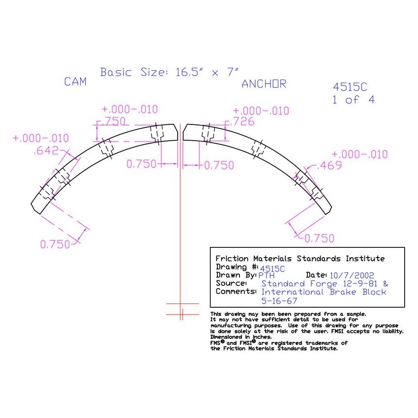 Abex Friction Products VL204515CDBLK