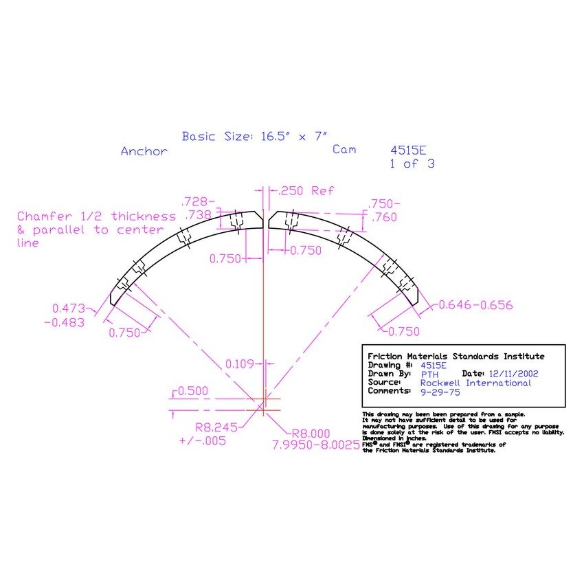 Abex Friction Products VL204515EDBLK