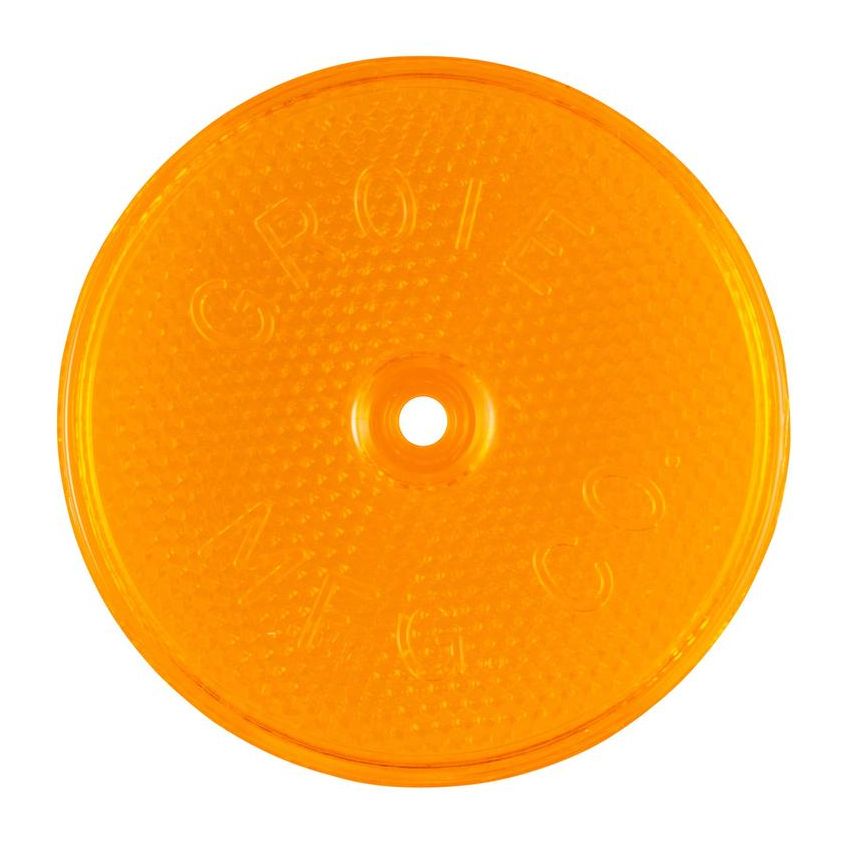 GROTE LIGHTING 40153 Sealed Center-Mount Reflector, Amber