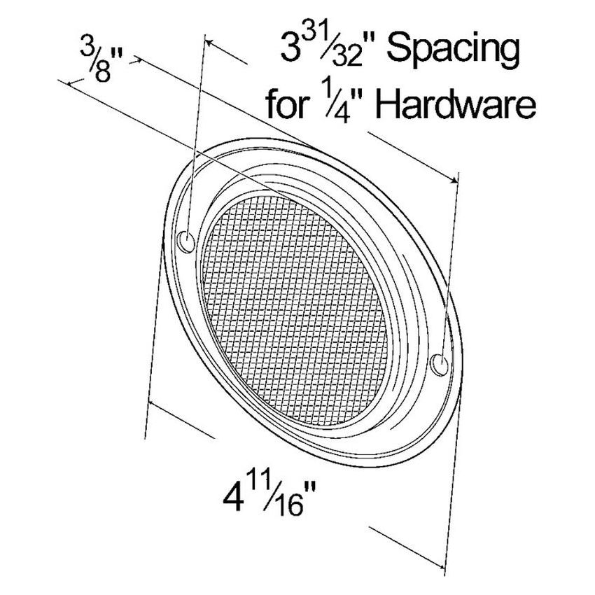 GROTE LIGHTING 40232-5 Aluminum Two-Hole Mounting Reflectors, Red