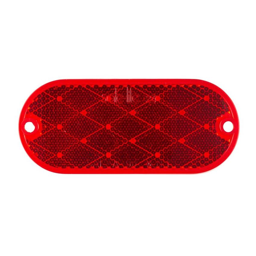 GROTE LIGHTING 41042 Oval Reflector, Red