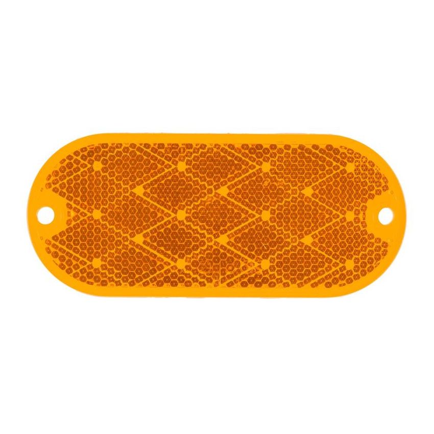GROTE LIGHTING 41043 Oval Reflector, Amber