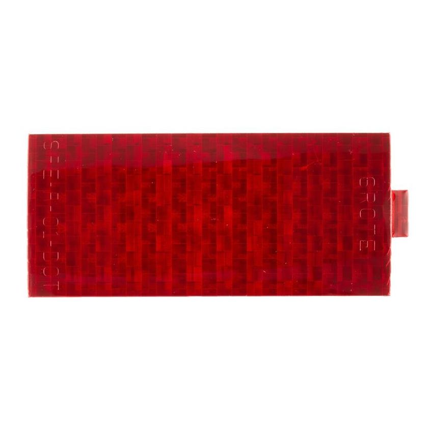 GROTE LIGHTING 41152 Stick-On Tape Reflectors, Red