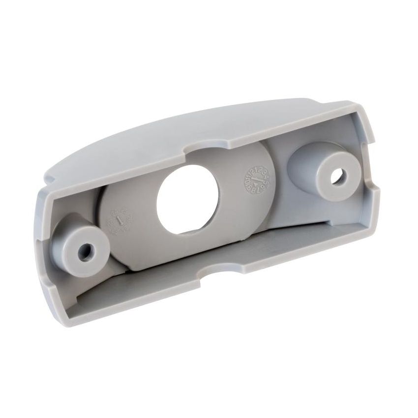 GROTE LIGHTING 42110 Surface Mount Bracket For MicroNova® Or MicroNova® Dot, Oval Mini Marker, Gray