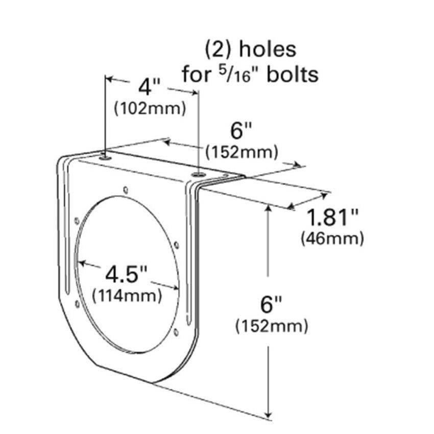 GROTE LIGHTING 43572 Mounting Bracket For 4