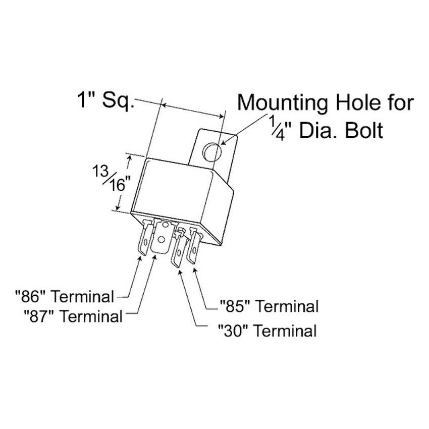 GROTE LIGHTING 44840-5 Fog & Driving Light Relay, Relay