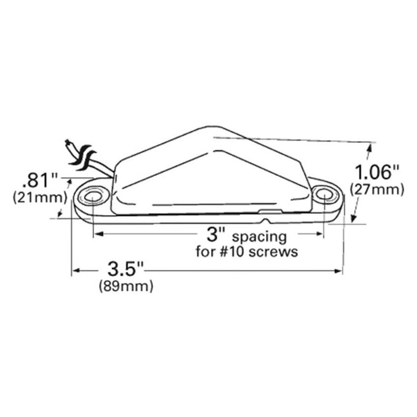 GROTE LIGHTING 45512 Clearance Marker Lights with Peak Lens, Blunt Cut