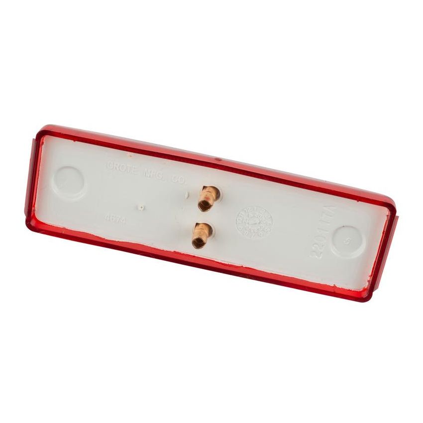 GROTE LIGHTING 46742 Rectangular Clearance Marker Lights, 12V, Red