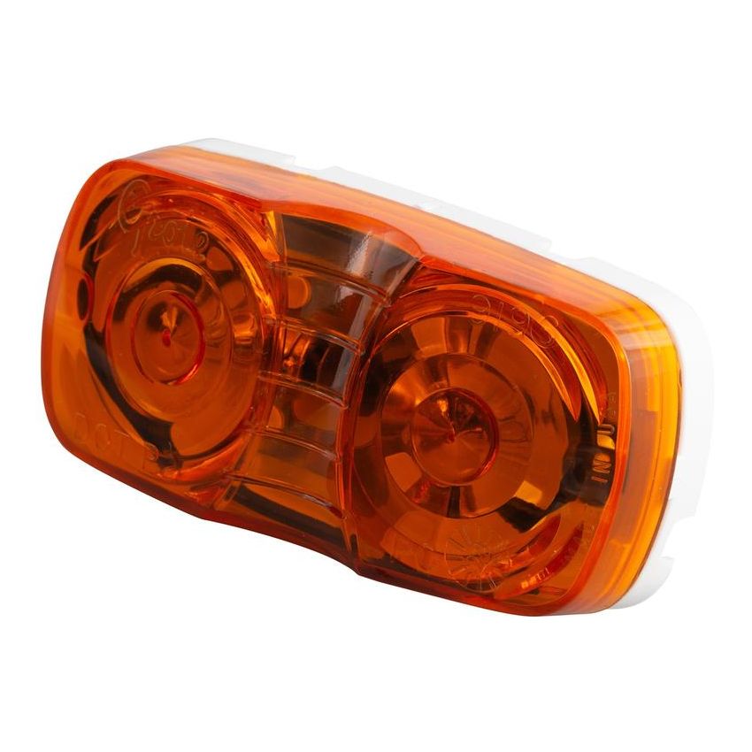 GROTE LIGHTING 46793 Two-Bulb Square-Corner Clearance Marker Lights, Duramold