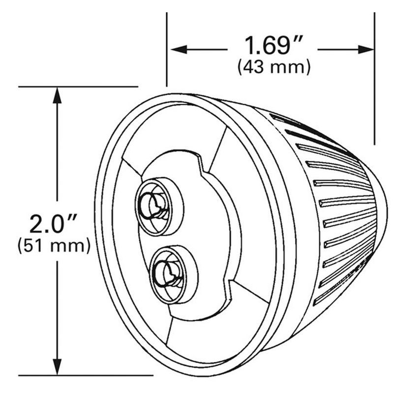 GROTE LIGHTING 47103 CLR/MKR LAMP, 2