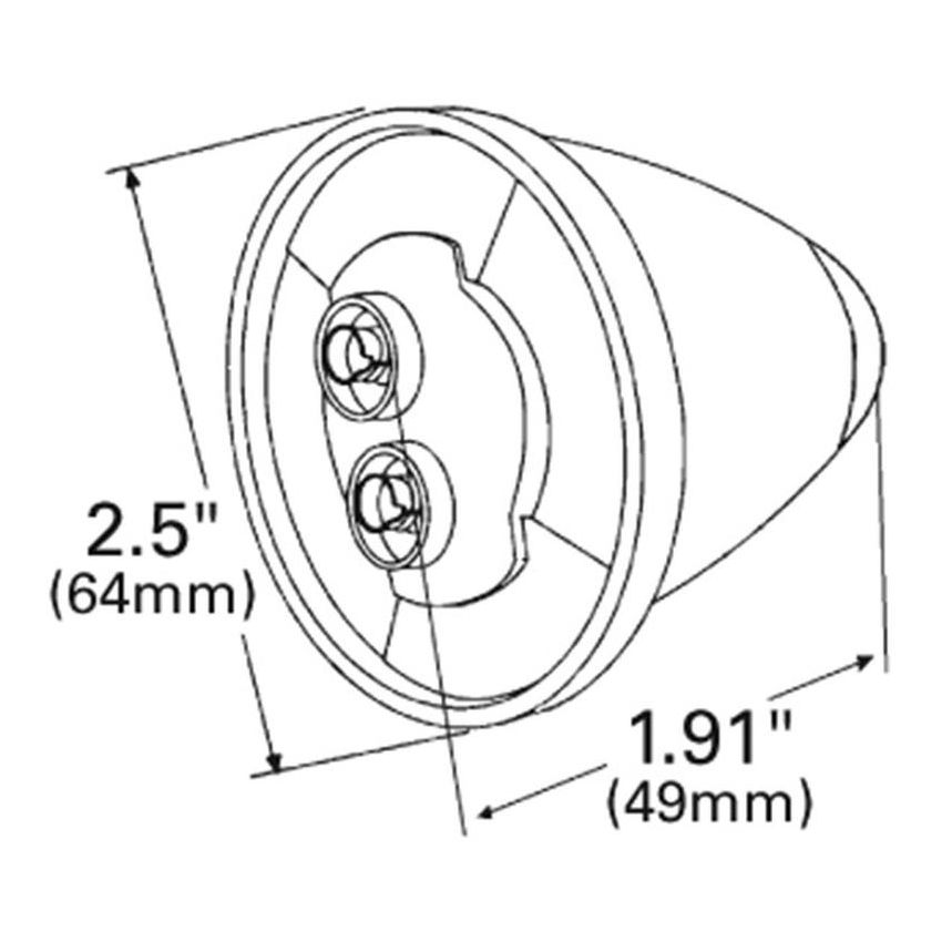 GROTE LIGHTING 47222 CLR/MKR LMP,2.5
