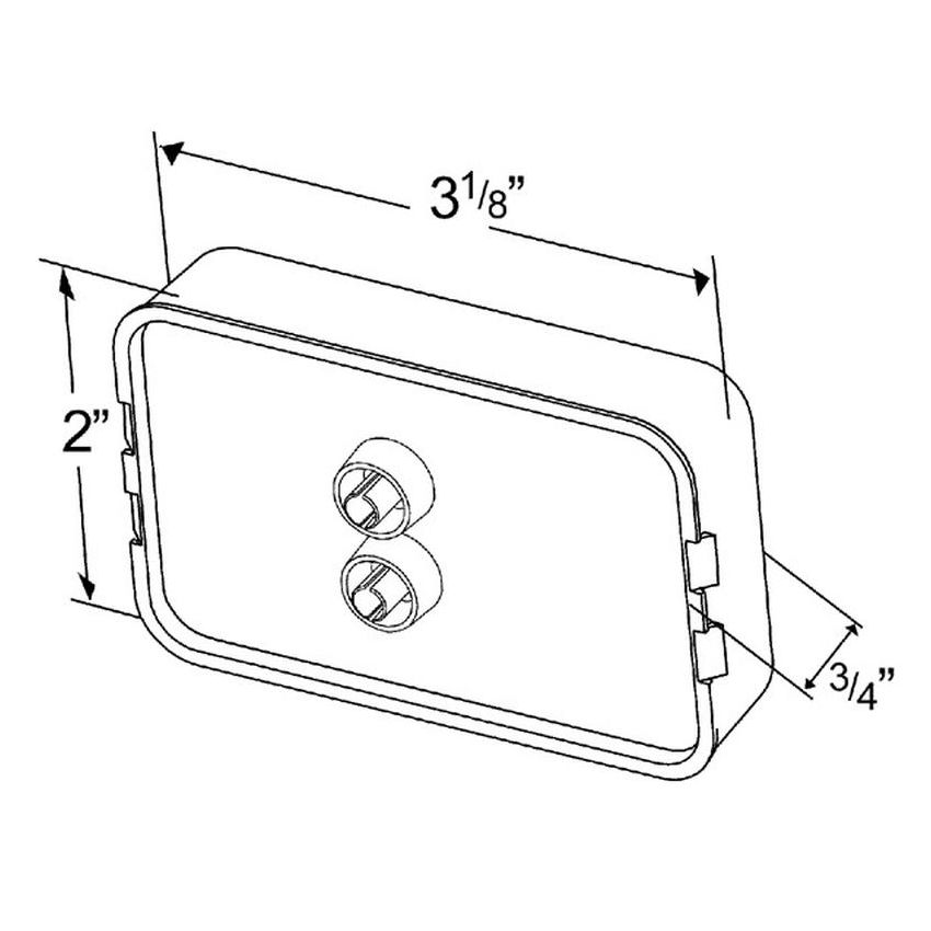 GROTE LIGHTING 47503 CLR/MKR 3