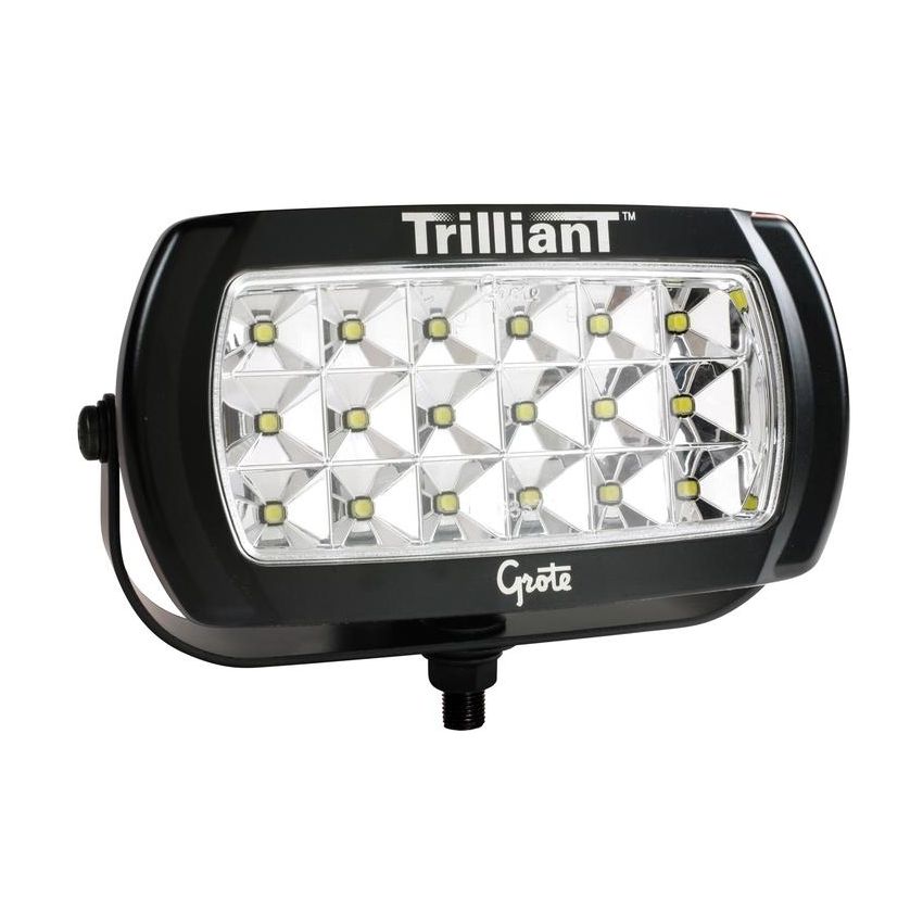 GROTE LIGHTING 63E51 Trilliant® LED Work Light, w/ Reflector, Wide Flood, Hardwired, 12-24V