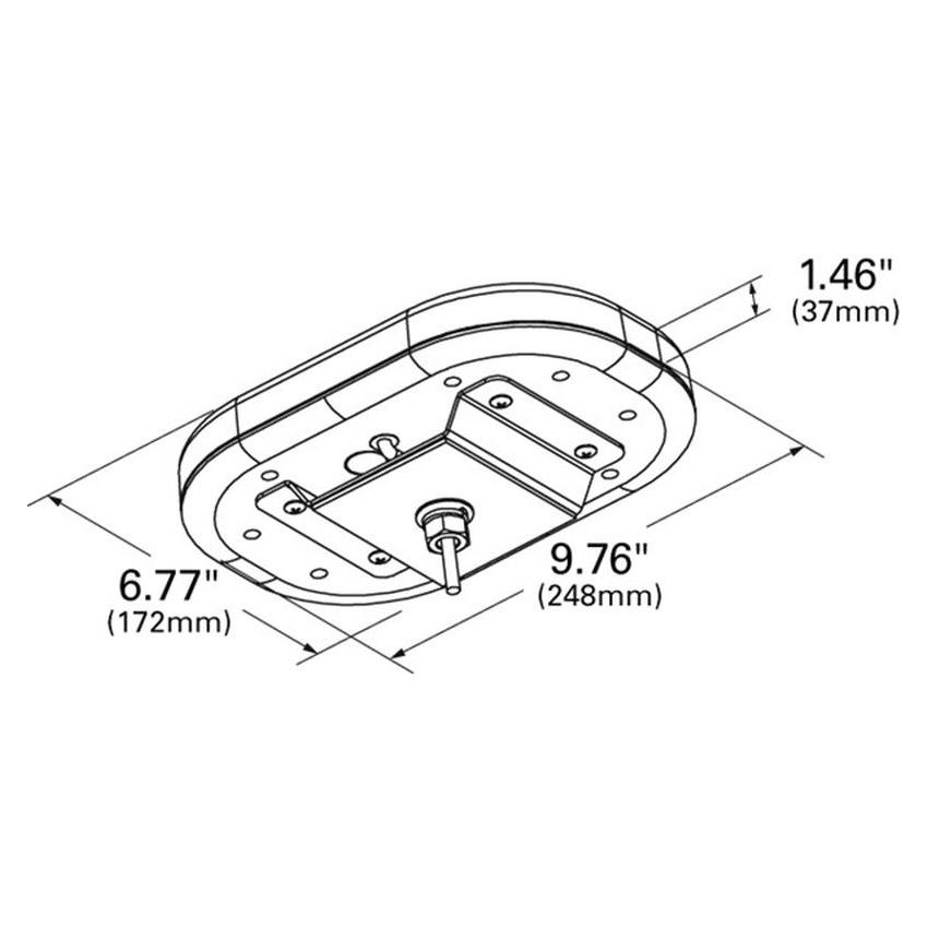 GROTE LIGHTING 77223 Class I Compact LED Light Bars, Permanent Mount, Amber, 12V/24V