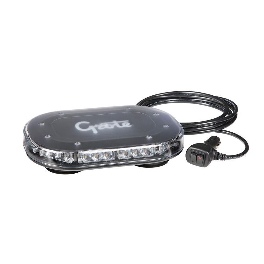 GROTE LIGHTING 77803 Class I Compact LED Light Bars, Magnetic Mount, Amber, 12V/24V