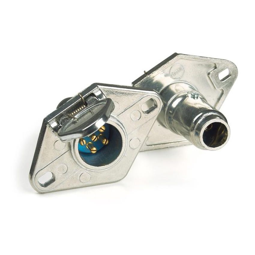 GROTE LIGHTING 82-1016 Heavy Duty 6-Way Connectors, Socket With Enclosed Terminals