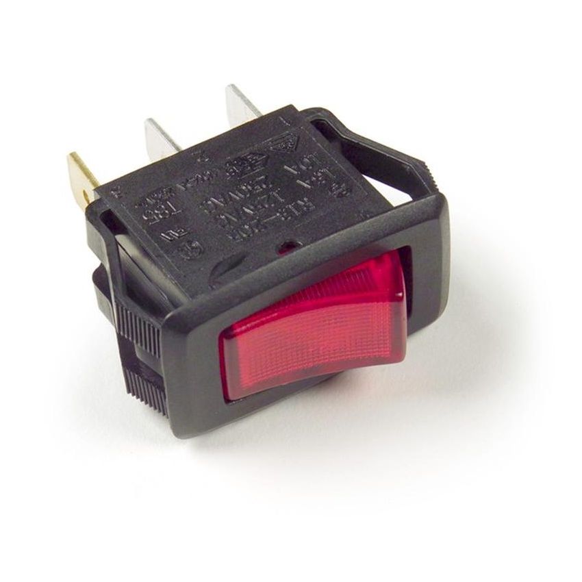 GROTE LIGHTING 82-1901 Rocker Switches - Illuminated, 3 Blade, Red