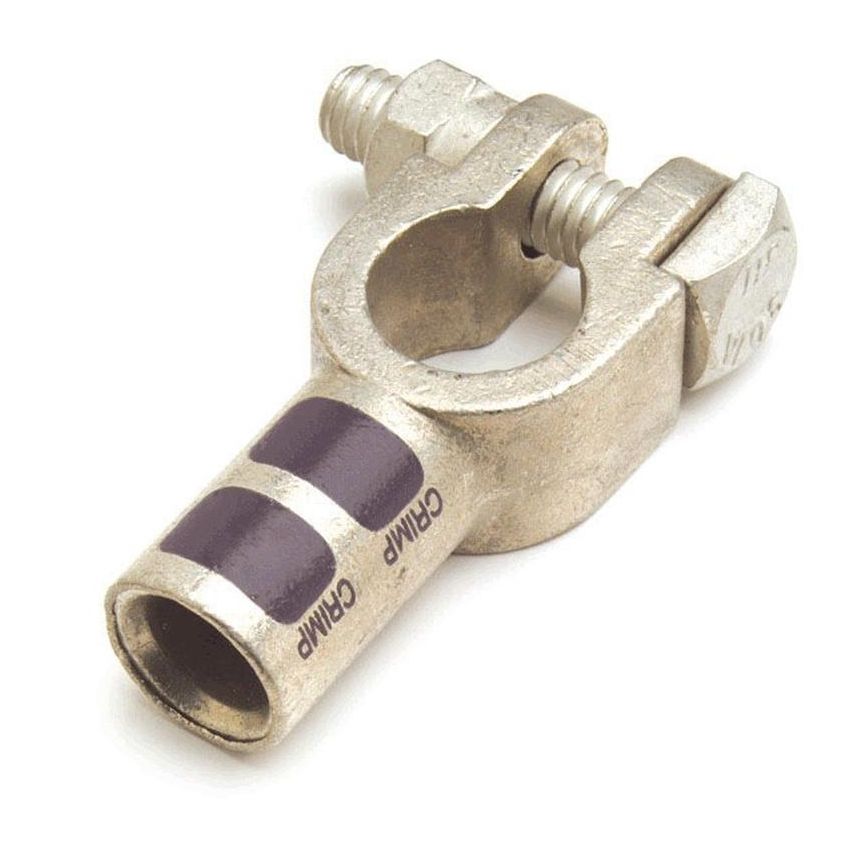 GROTE LIGHTING 82-9061 Straight Barrel Clamps, 3/0 Gauge, Purple