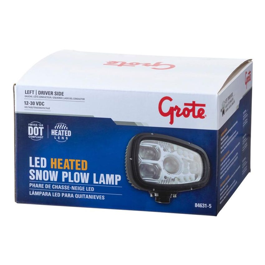 GROTE LIGHTING 84631-5 Heated LED Snow Plow Lights, Left/Driver Side