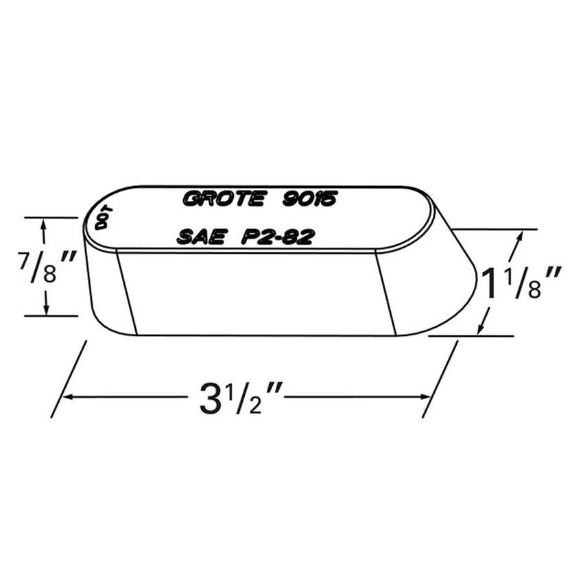 GROTE LIGHTING 90153 Clearance Marker Replacement Lenses, Amber