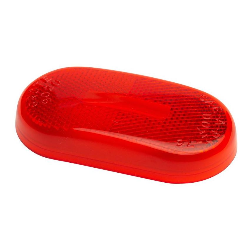 GROTE LIGHTING 90202 Clearance Marker Replacement Lenses, Two-Bulb Oval Lens, Red