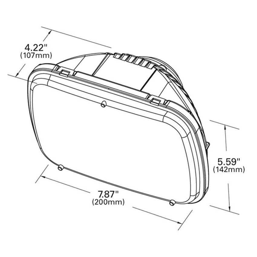 GROTE LIGHTING 90951-5 LED Sealed Beam Headlights, 5x7 LED Sealed Beam Headlight, 9-32V
