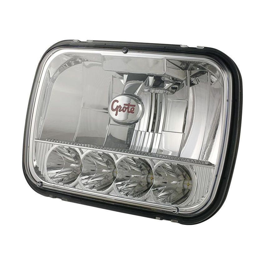GROTE LIGHTING 90951-5 LED Sealed Beam Headlights, 5x7 LED Sealed Beam Headlight, 9-32V