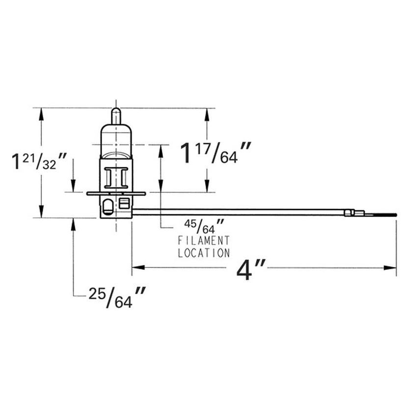 GROTE LIGHTING 91051 Replacement Halogen Bulbs, Spade Terminal, 24 Volt