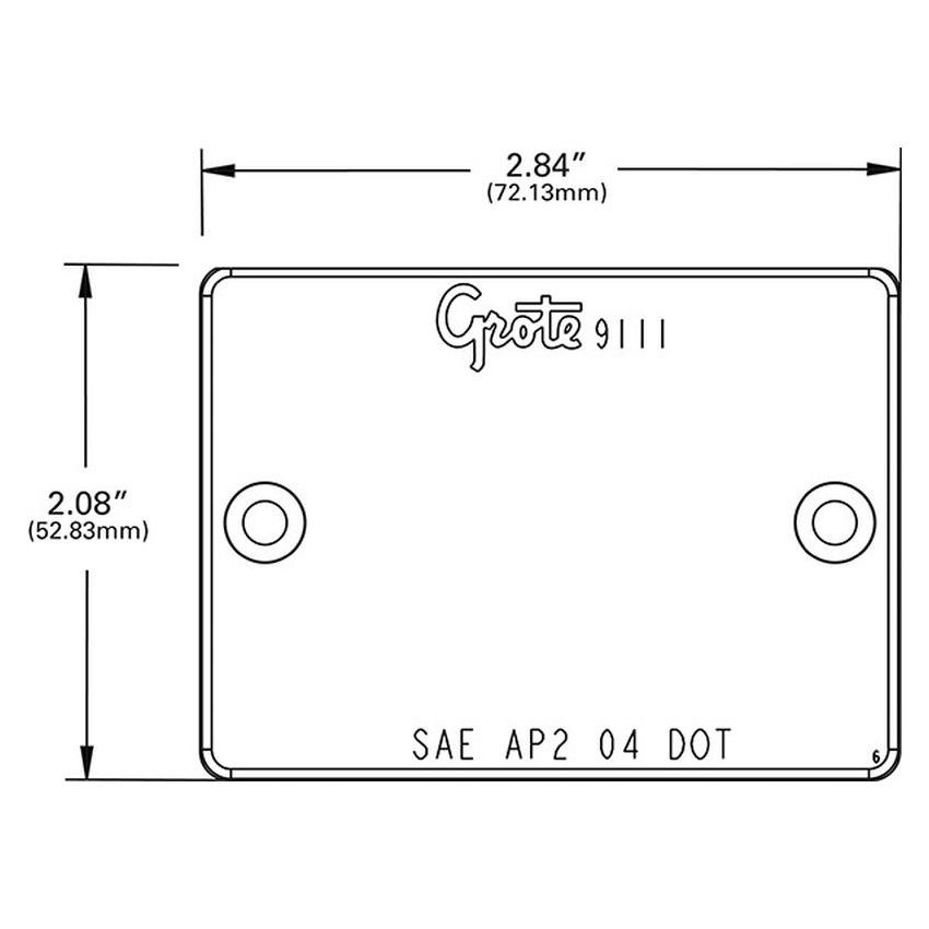 GROTE LIGHTING 91112 RV, Marine & Utility Replacement Lenses, Red