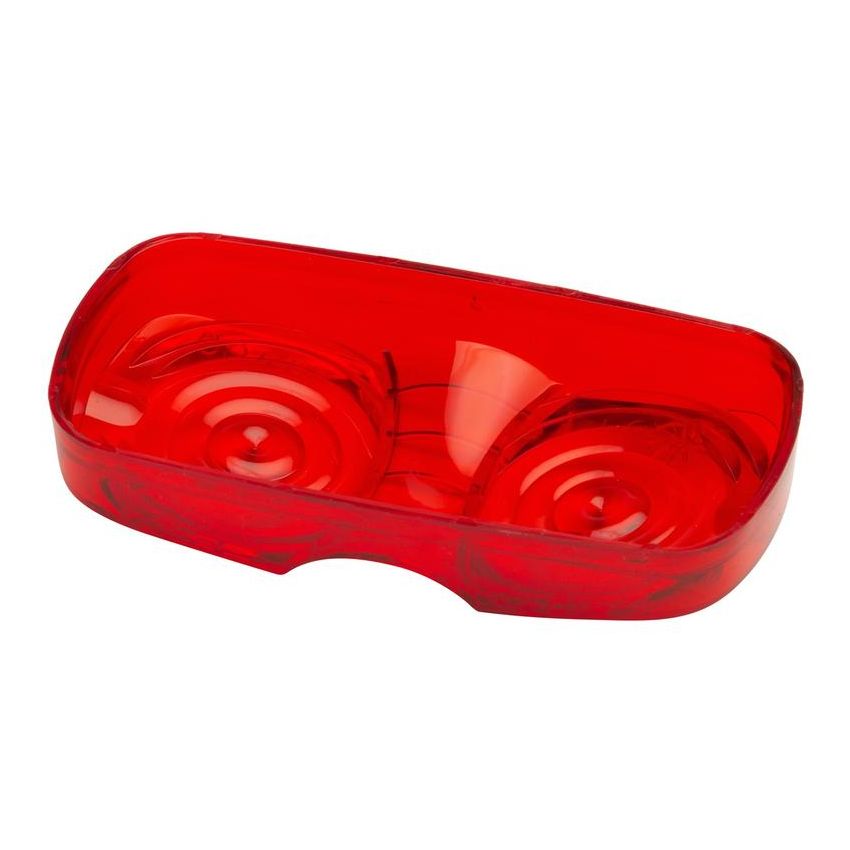 GROTE LIGHTING 91962 Clearance Marker Replacement Lenses, Two-Bulb Square, Red