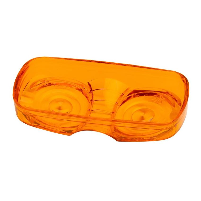GROTE LIGHTING 91963 Clearance Marker Replacement Lenses, Two-Bulb Square Lens, Amber