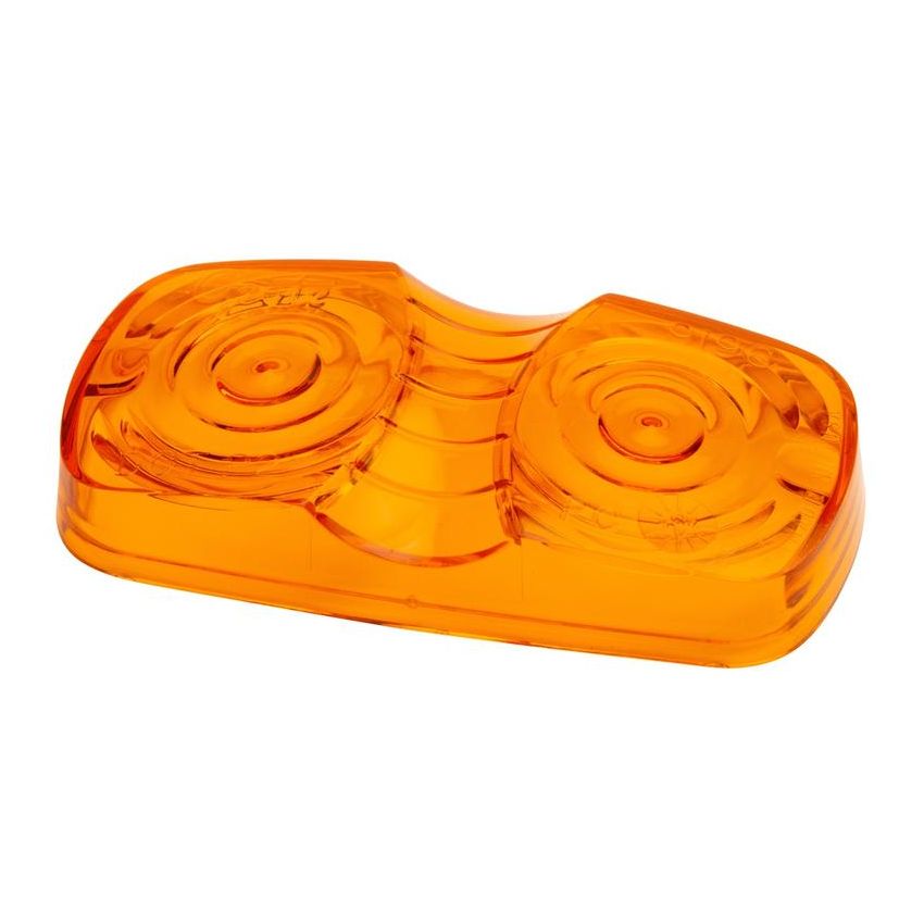 GROTE LIGHTING 91963 Clearance Marker Replacement Lenses, Two-Bulb Square Lens, Amber