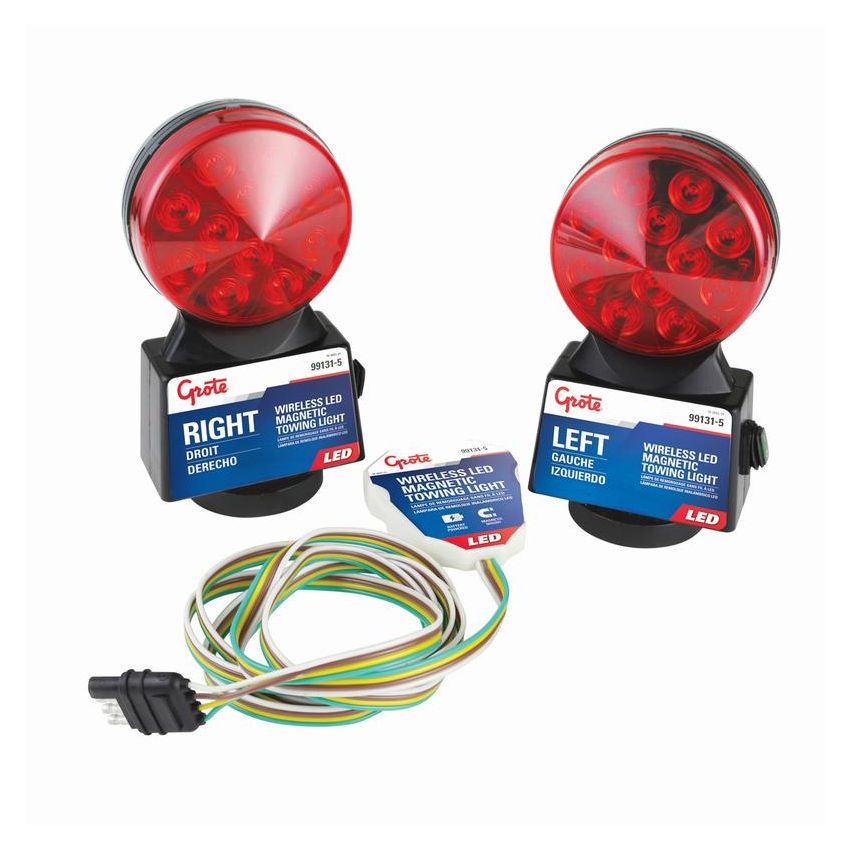 GROTE LIGHTING 99131-5 Towing Kits, LED Wireless Magnetic Towing Kit