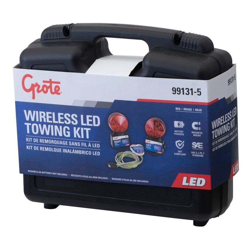 GROTE LIGHTING 99131-5 Towing Kits, LED Wireless Magnetic Towing Kit