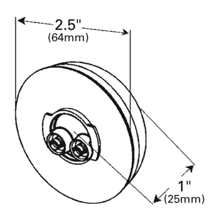GROTE LIGHTING G1092 CLR/MKR LMP,2.5