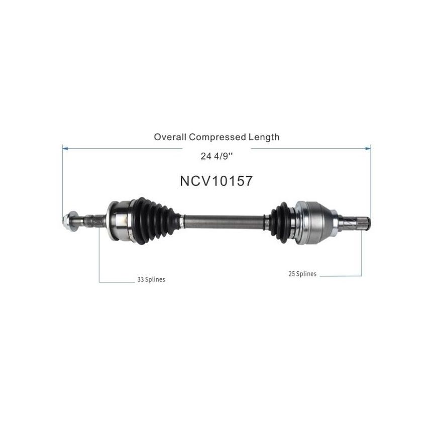 GSP NCV10157 16-19 Chevrolet Cruze LS (1.4) CV Axle Assembly  - Front Left